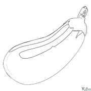 aubergine ቀለም ገጾች ለማተም